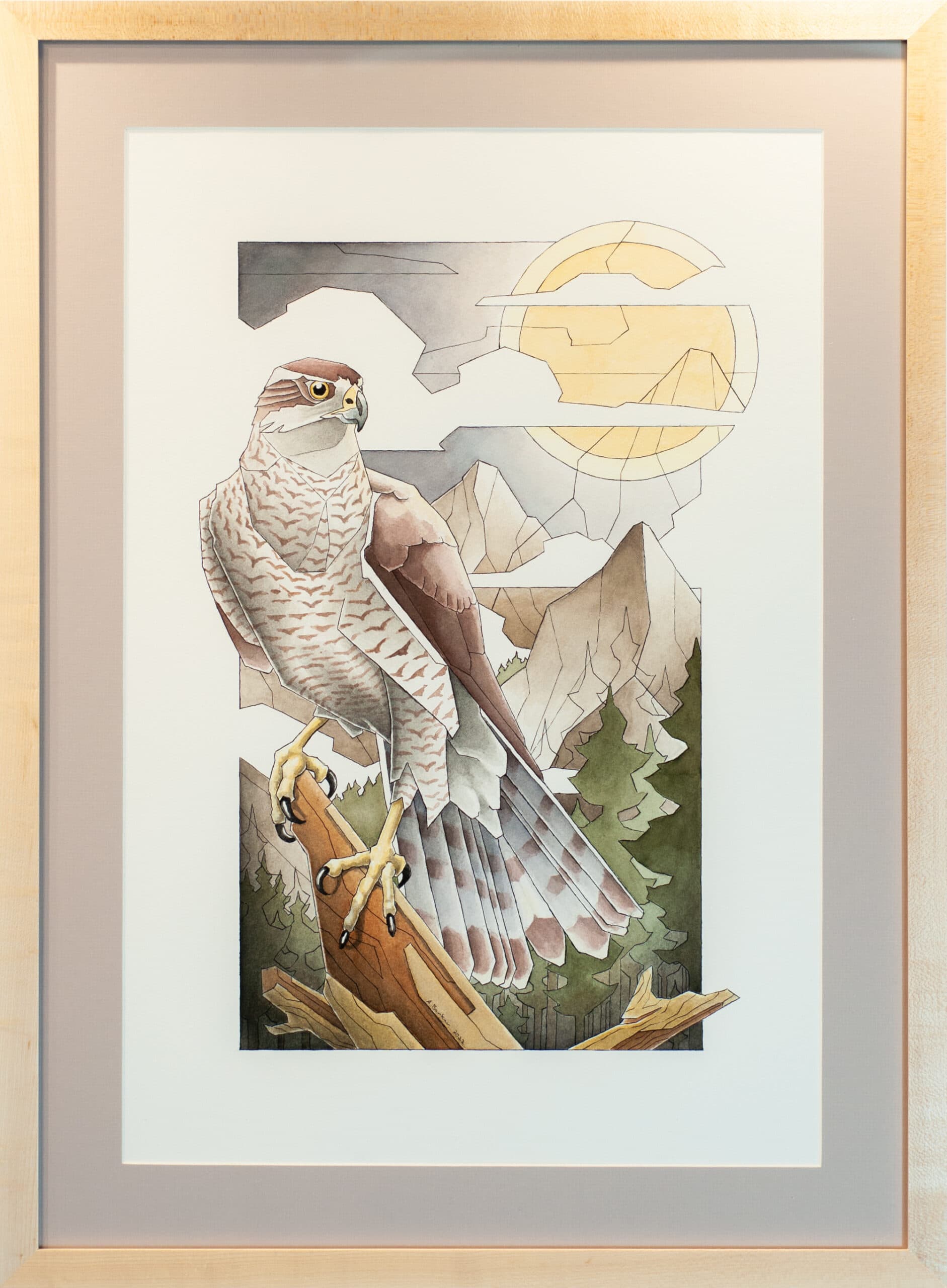 Dusk a Painting by Andrew Barker, presented by Western Gallery