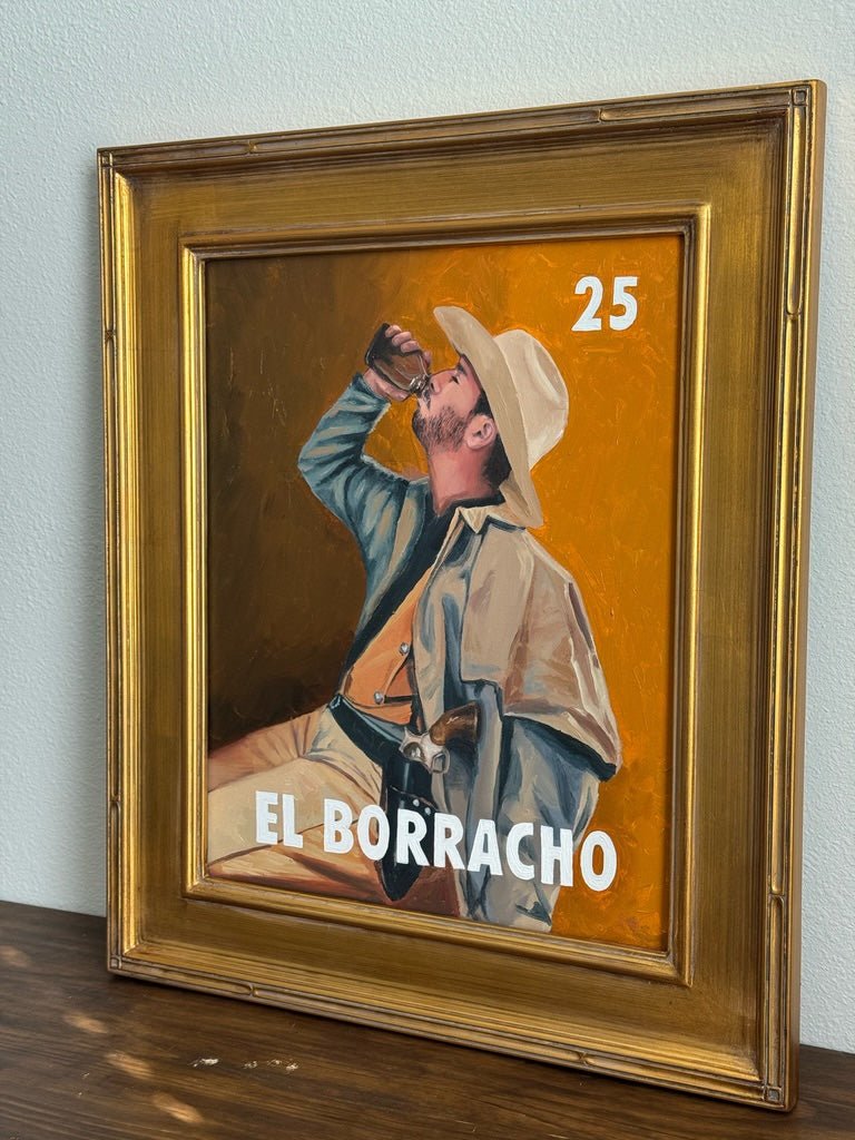 El Borracho (25), a Painting by Leslie De Leon, presented by Western Gallery