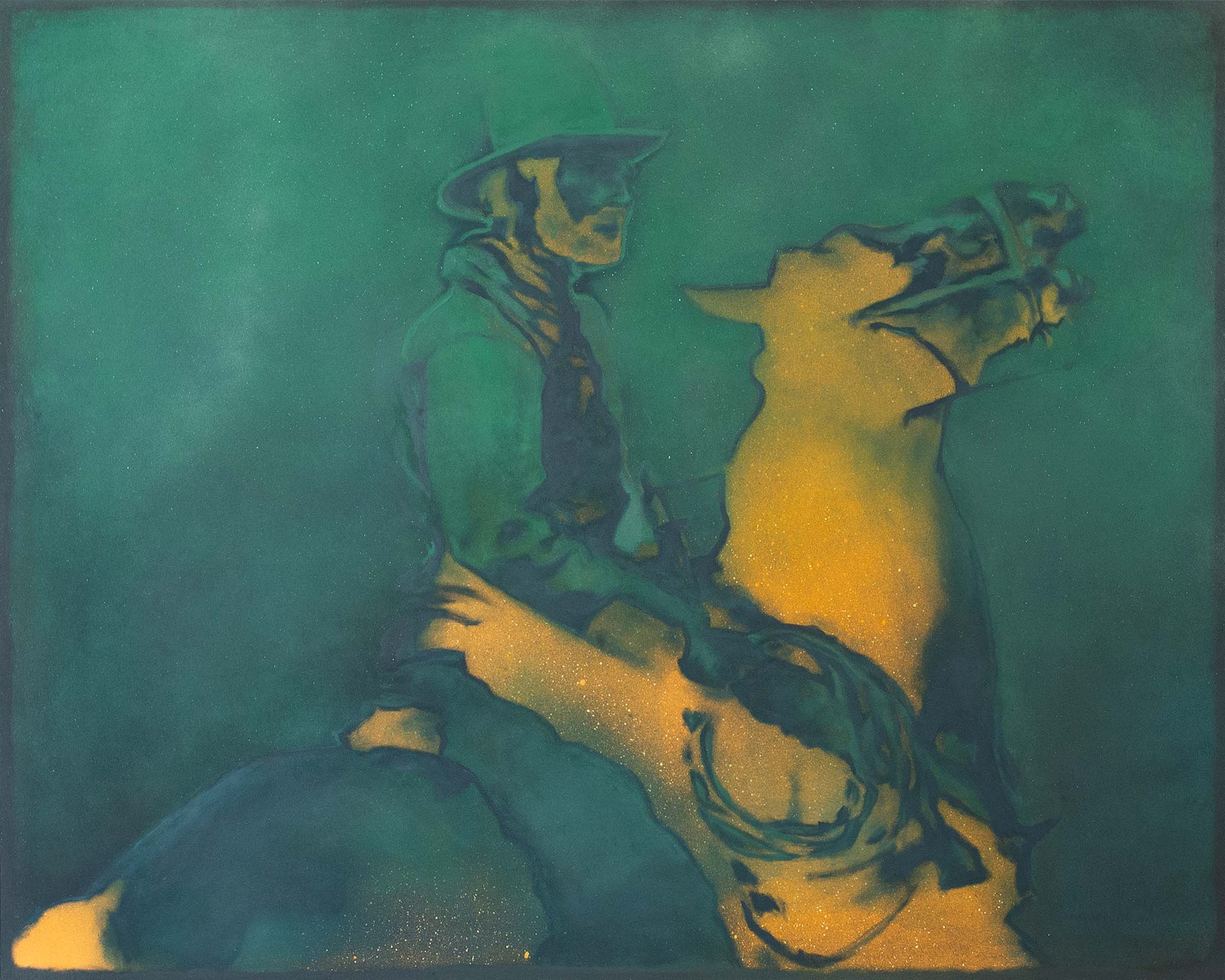 Northern Lights a Painting by GL Richardson, presented by Western Gallery