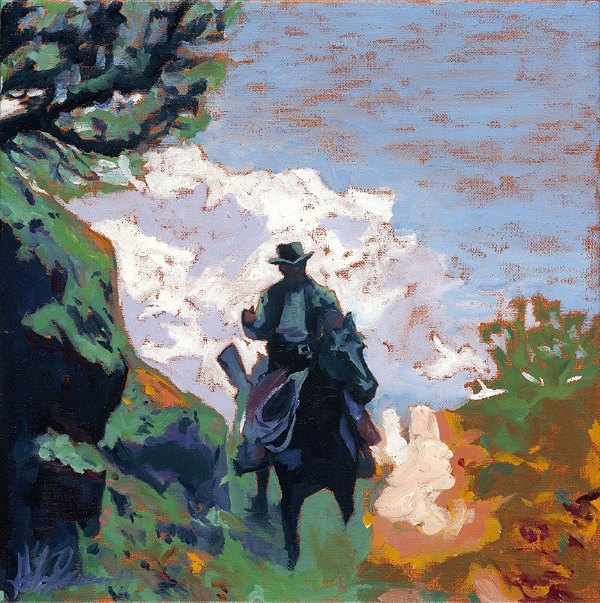 Greenin’ Up a Print by GL Richardson, presented by Western Gallery