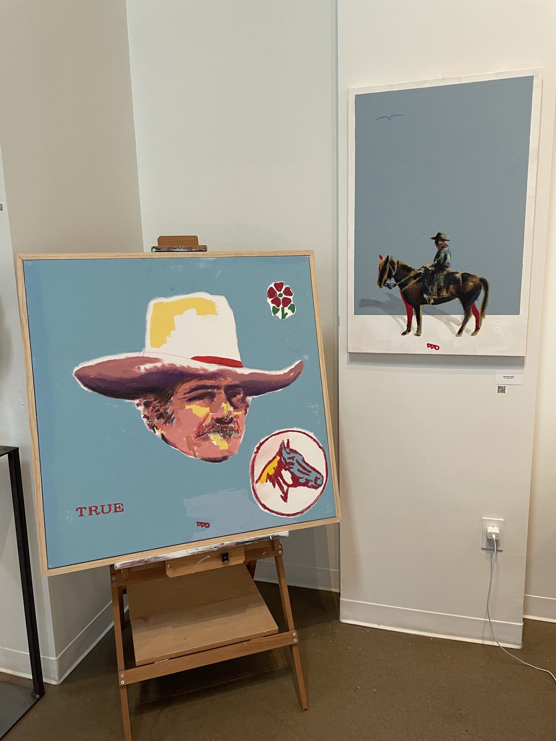 One Single Bird a Painting by Brandon Owen, presented by Western Gallery