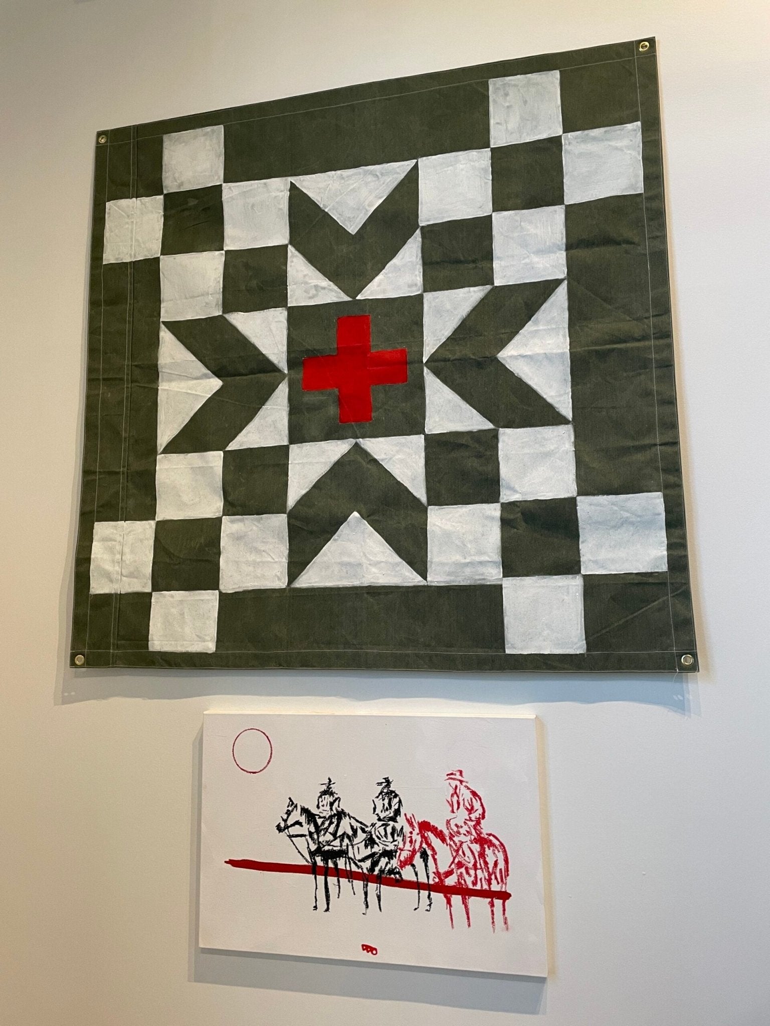 You Ride With Us a Painting by Brandon Owen, presented by Western Gallery