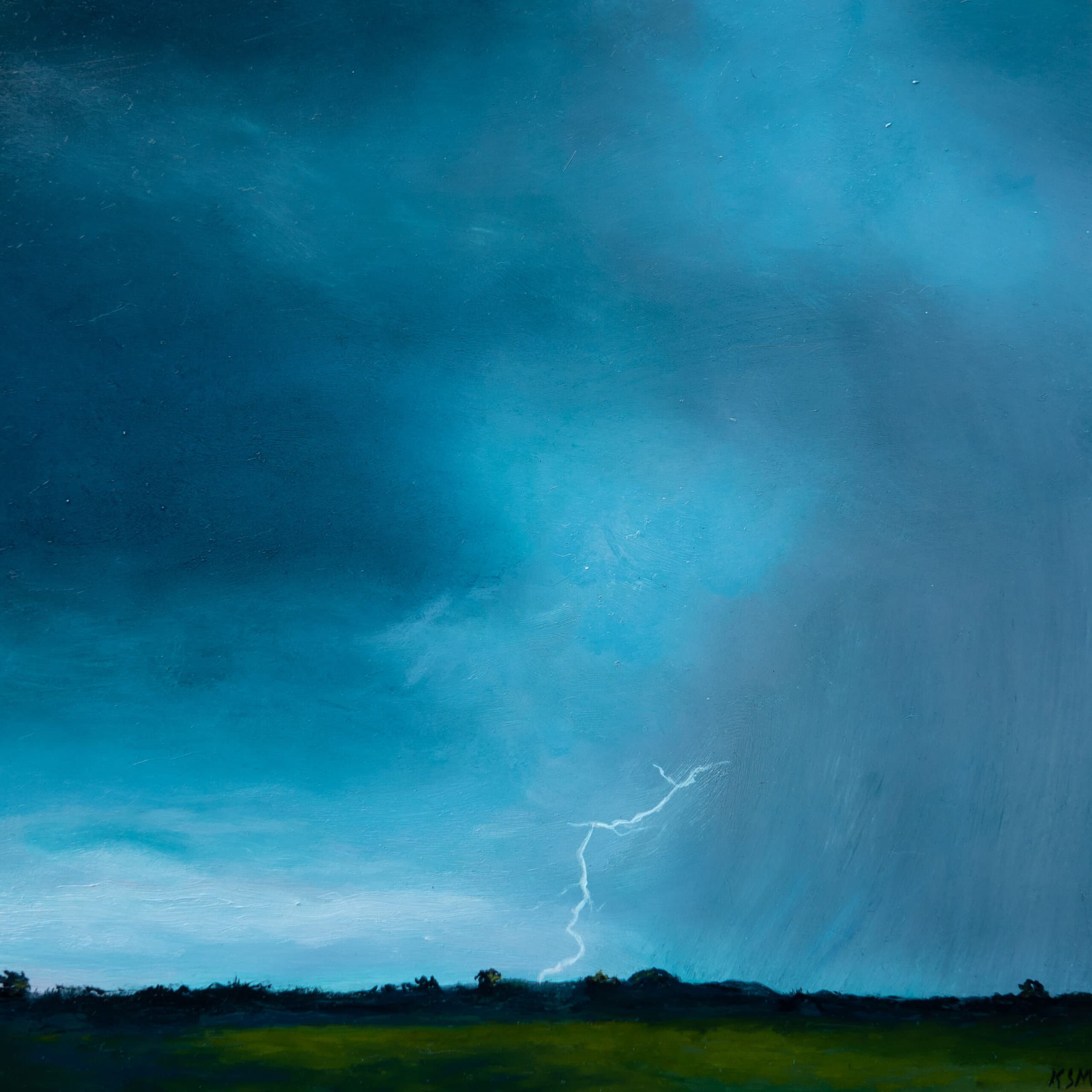 Earth Bound a Painting by Kerri S. Menchaca, presented by Western Gallery