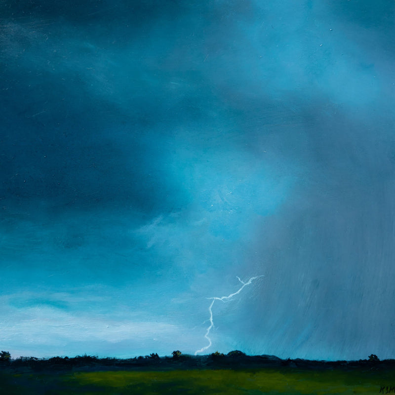 Earth Bound a Painting by Kerri S. Menchaca, presented by Western Gallery