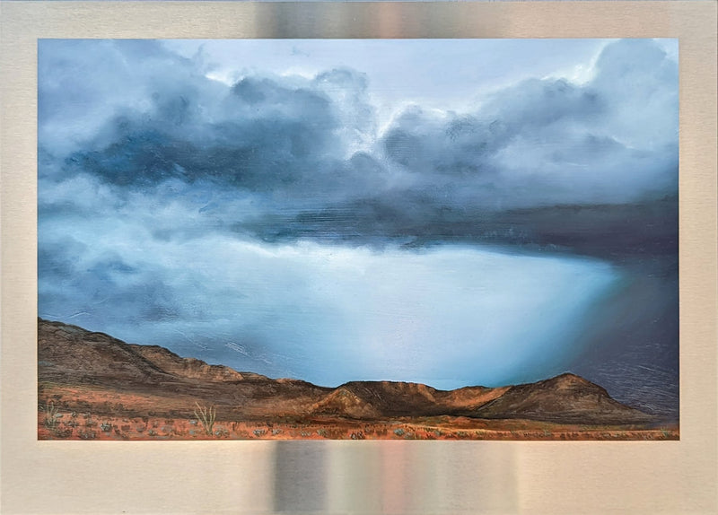 Gully Washer a Painting by Kerri S. Menchaca, presented by Western Gallery