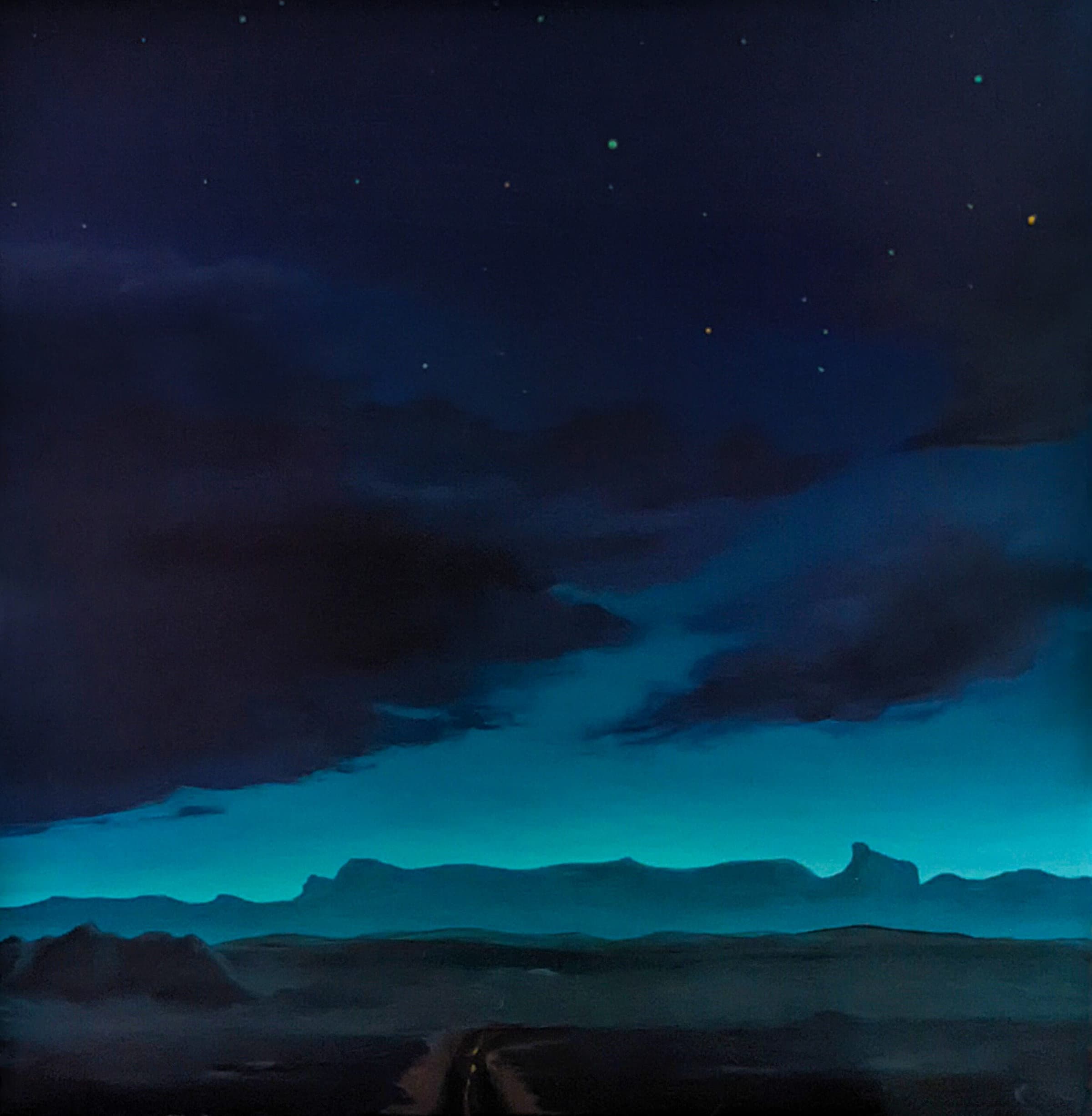 Onward Night a Painting by Kerri S. Menchaca, presented by Western Gallery