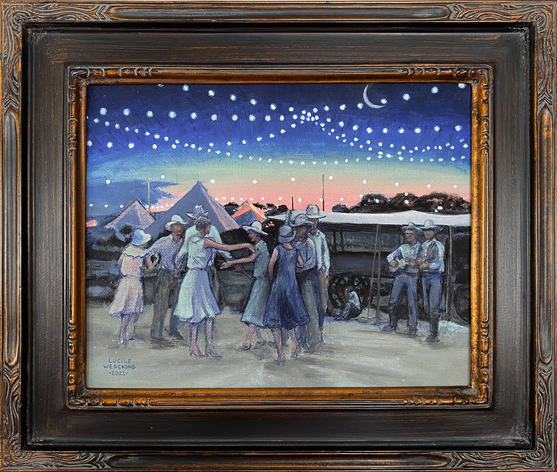 Moon Dance a Painting by Lucile Wedeking, presented by Western Gallery