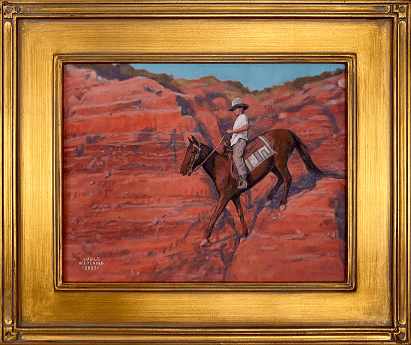 Scandalous Cliffs a Painting by Lucile Wedeking, presented by Western Gallery