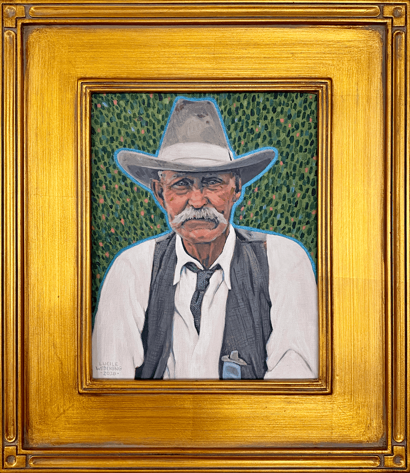 The Judge (Joe Ericson) a Painting by Lucile Wedeking, presented by Western Gallery