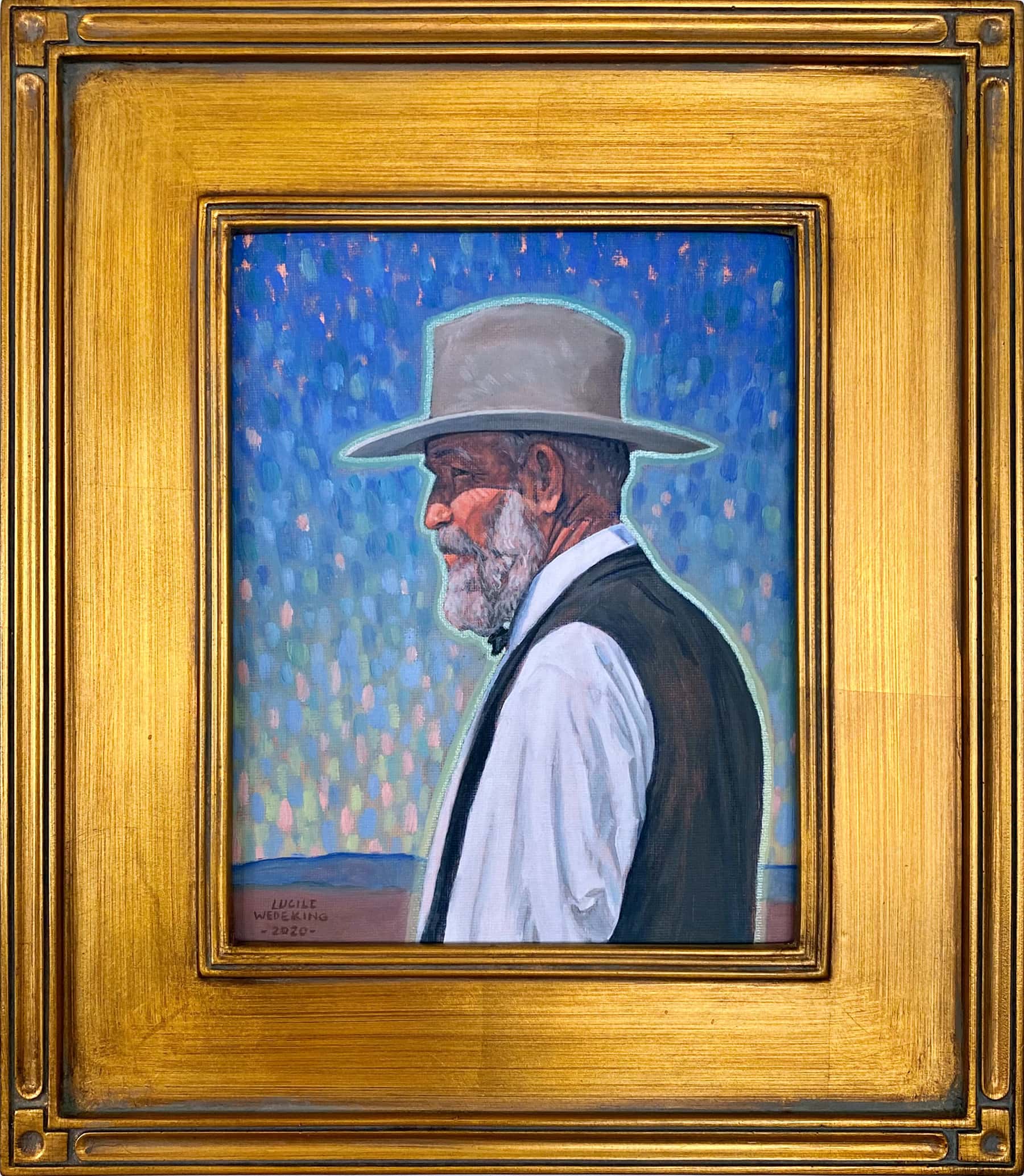 The Visionary (AJ Swenson) a Painting by Lucile Wedeking, presented by Western Gallery