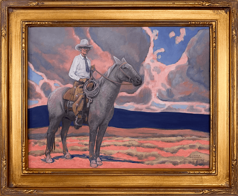 Windy Bill a Painting by Lucile Wedeking, presented by Western Gallery