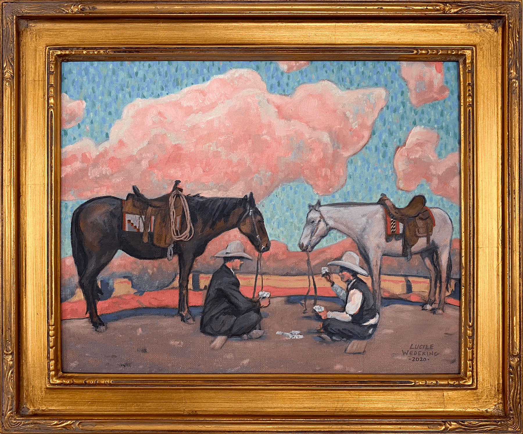 Yarning a Painting by Lucile Wedeking, presented by Western Gallery