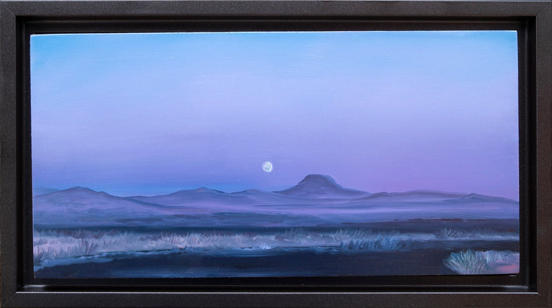 Moon That Hovers a Painting by Kerri S. Menchaca, presented by Western Gallery