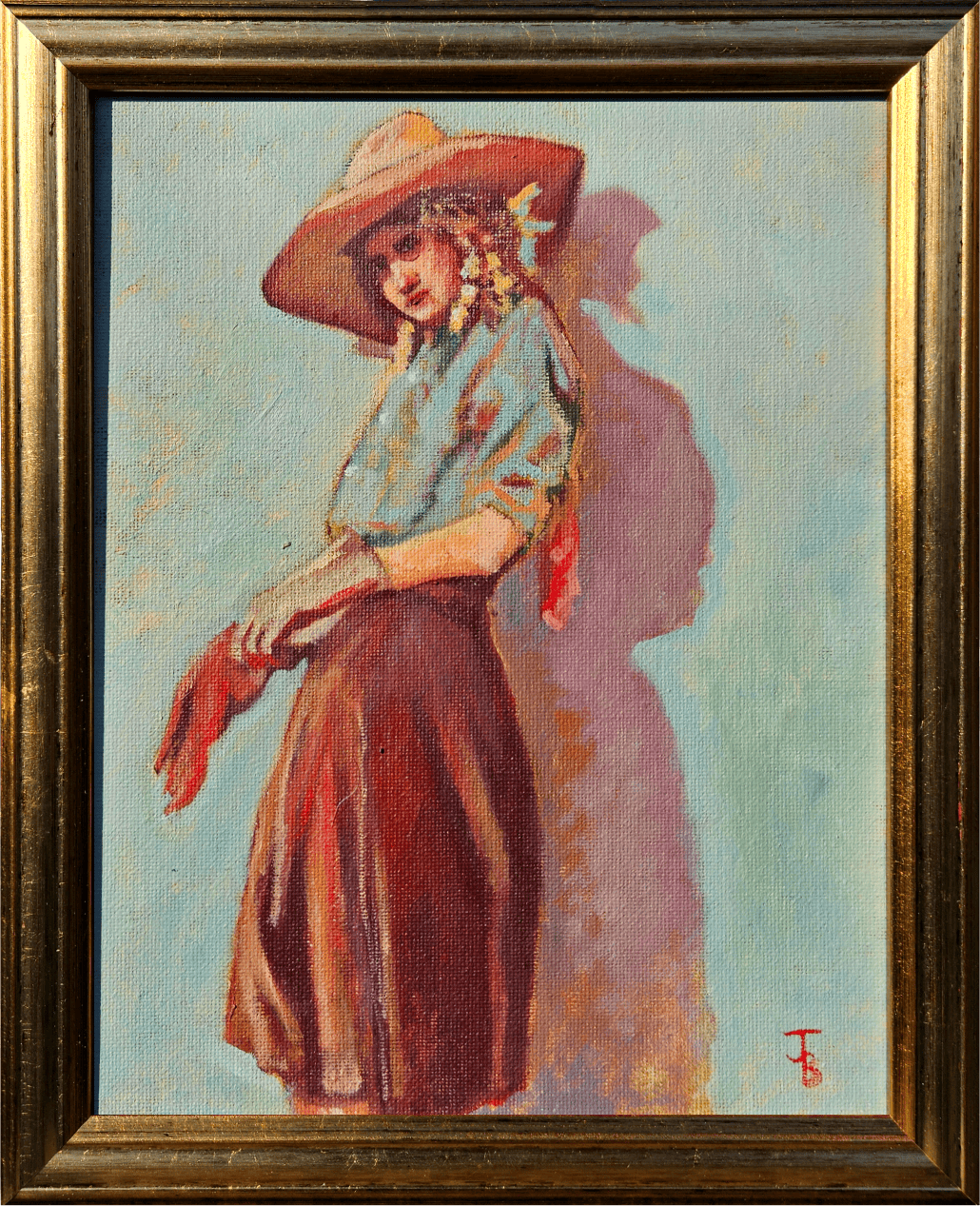 Ophelia a Painting by Jack Browning, presented by Western Gallery