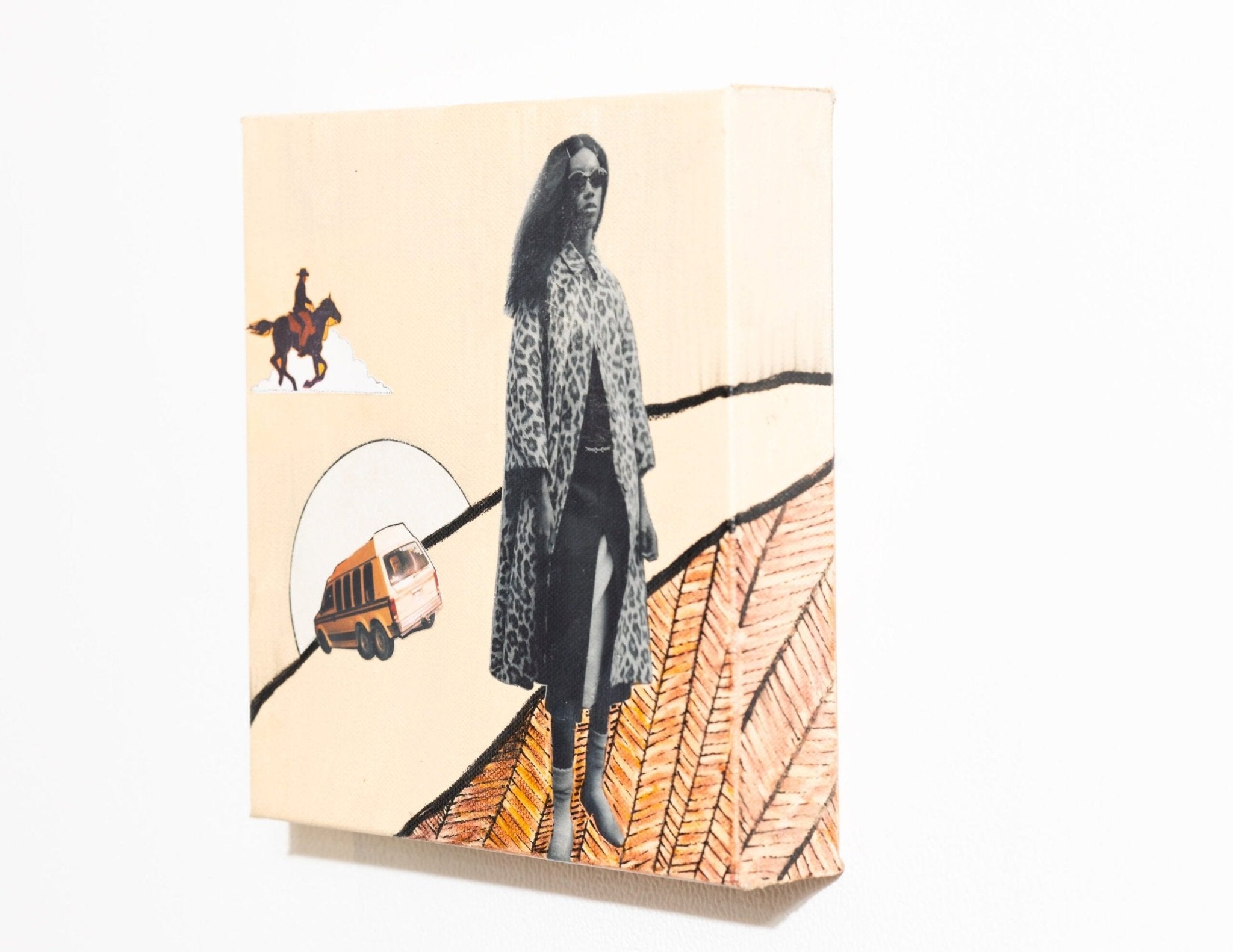 Lonely Avenue a Collage by Vanessa Compton, presented by Western Gallery