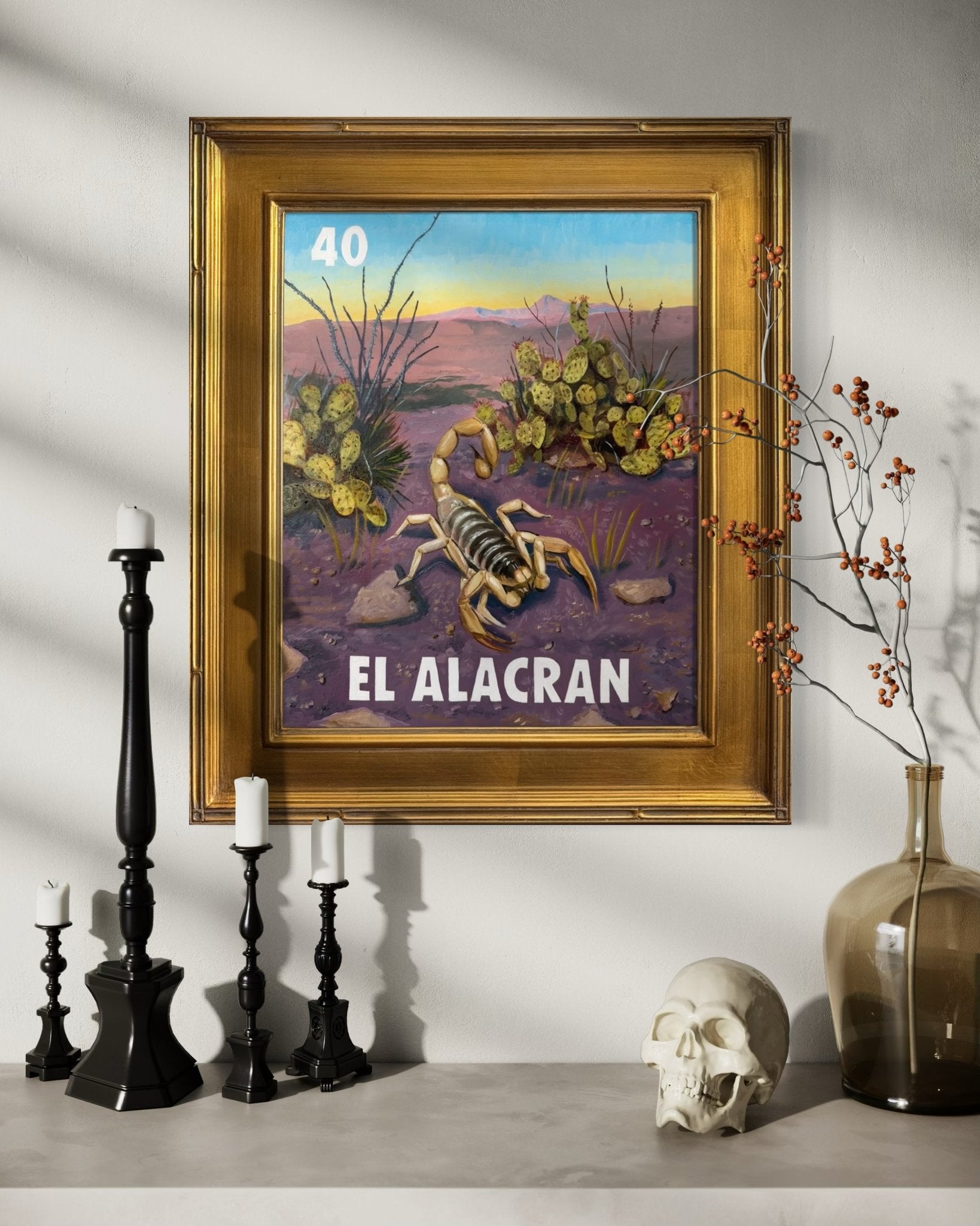El Alacran (40), a Painting by Leslie De Leon, presented by Western Gallery