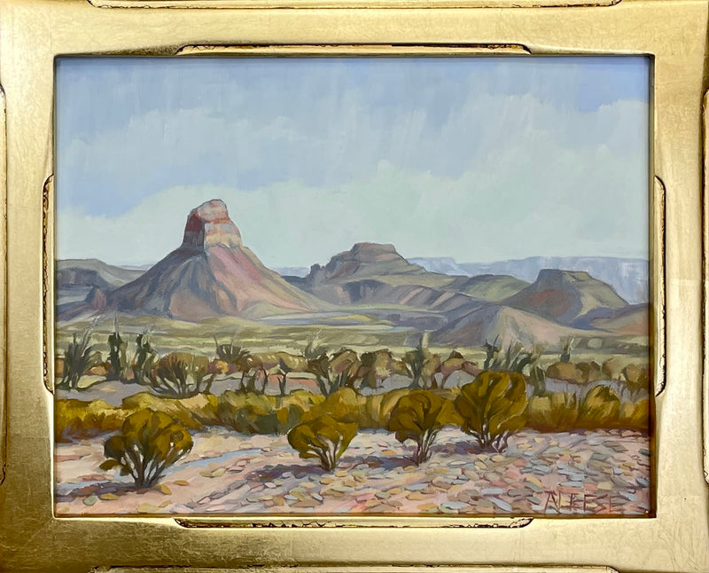 Castolon Peak a Painting by Alice Leese, presented by Western Gallery