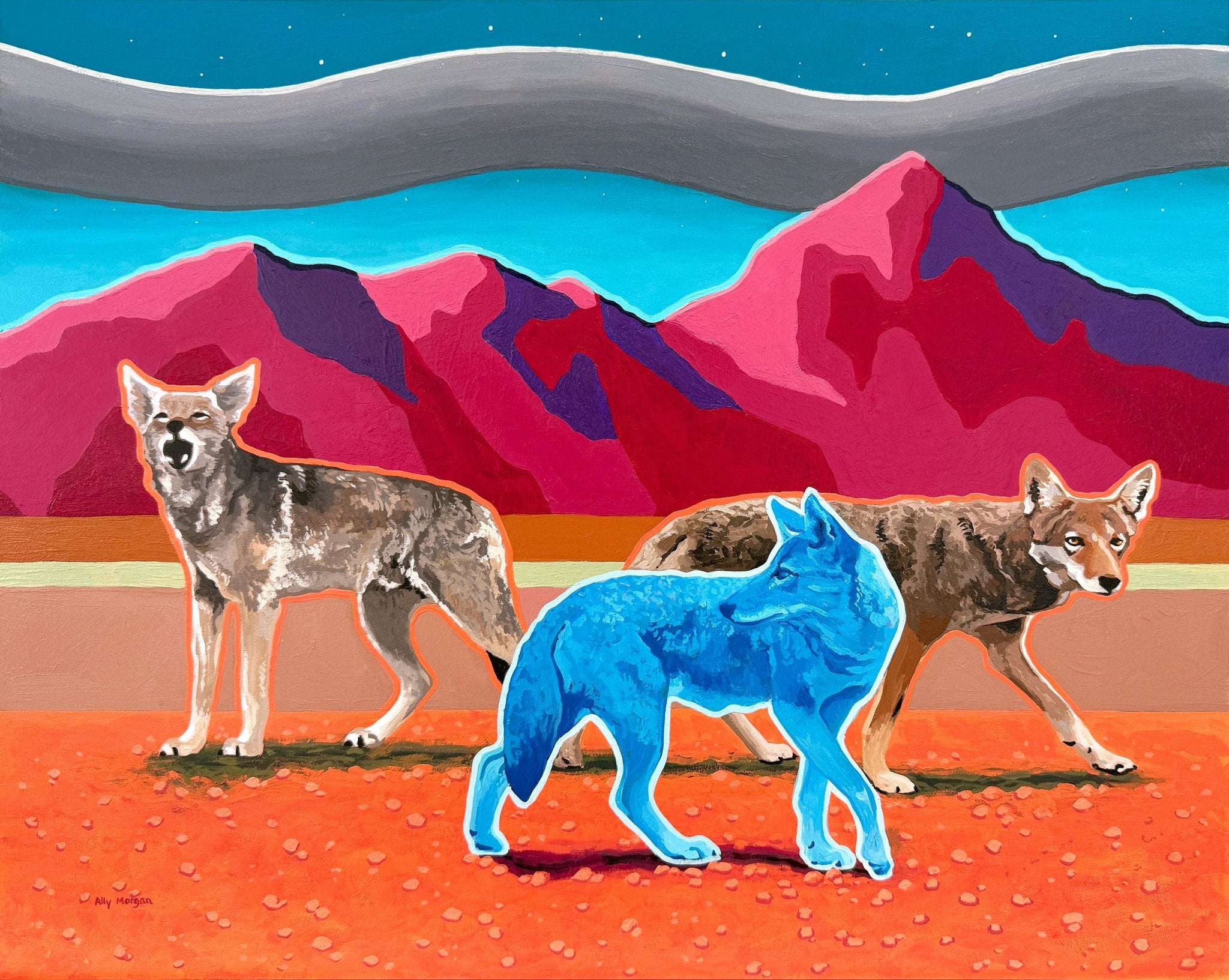 And I Became the Ghost, a Painting by Ally Morgan, presented by Western Gallery