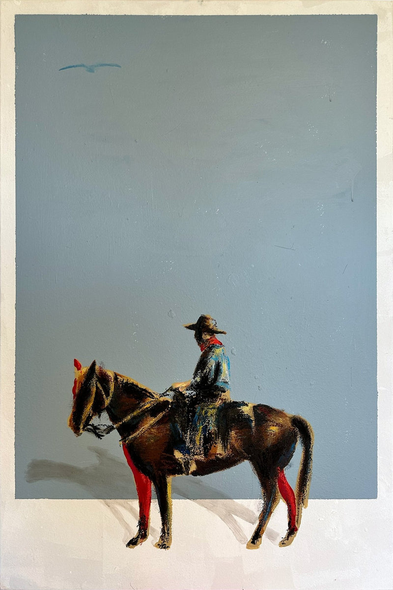 One Single Bird a Painting by Brandon Owen, presented by Western Gallery