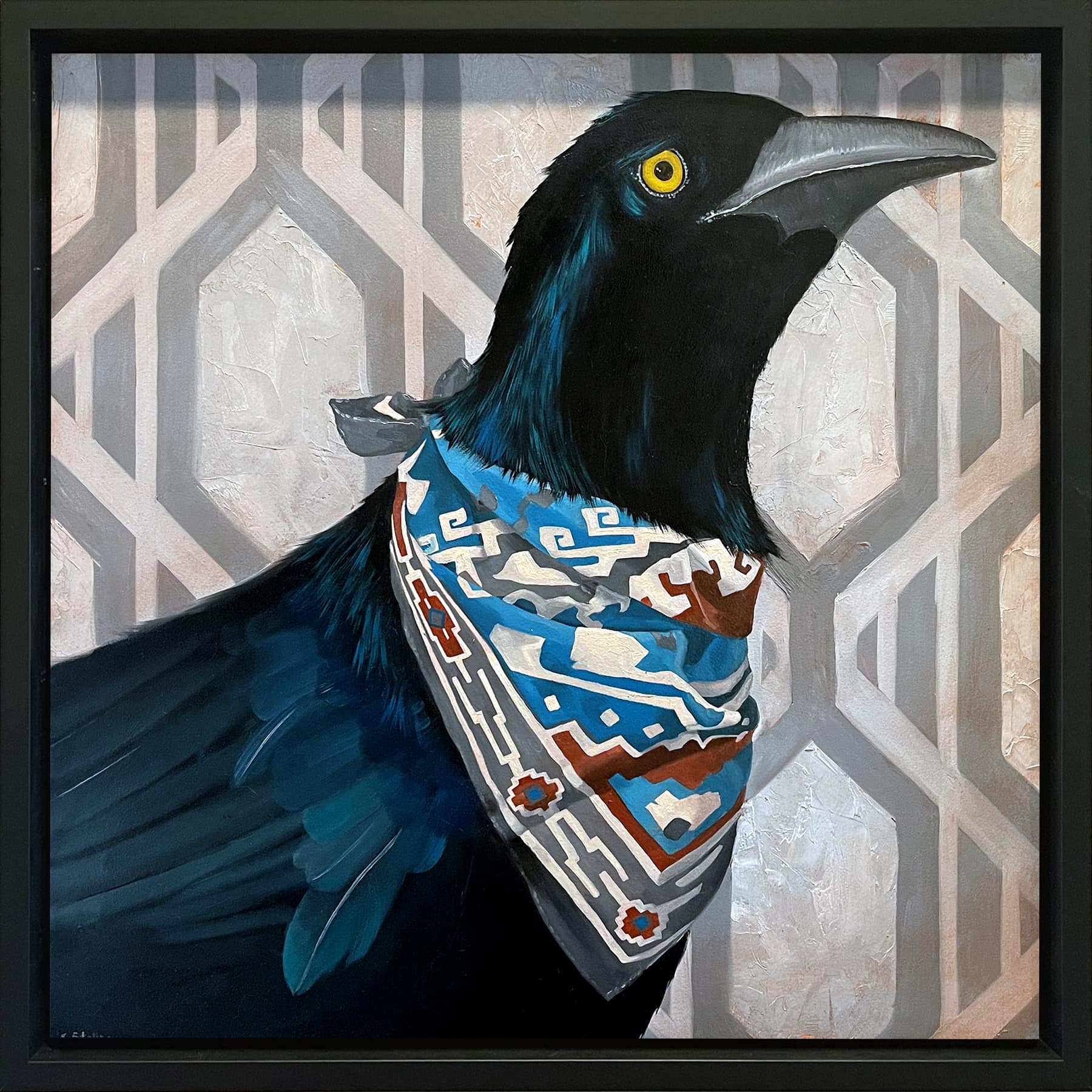 The Buckaroo a Painting by Christy Stallop, presented by Western Gallery