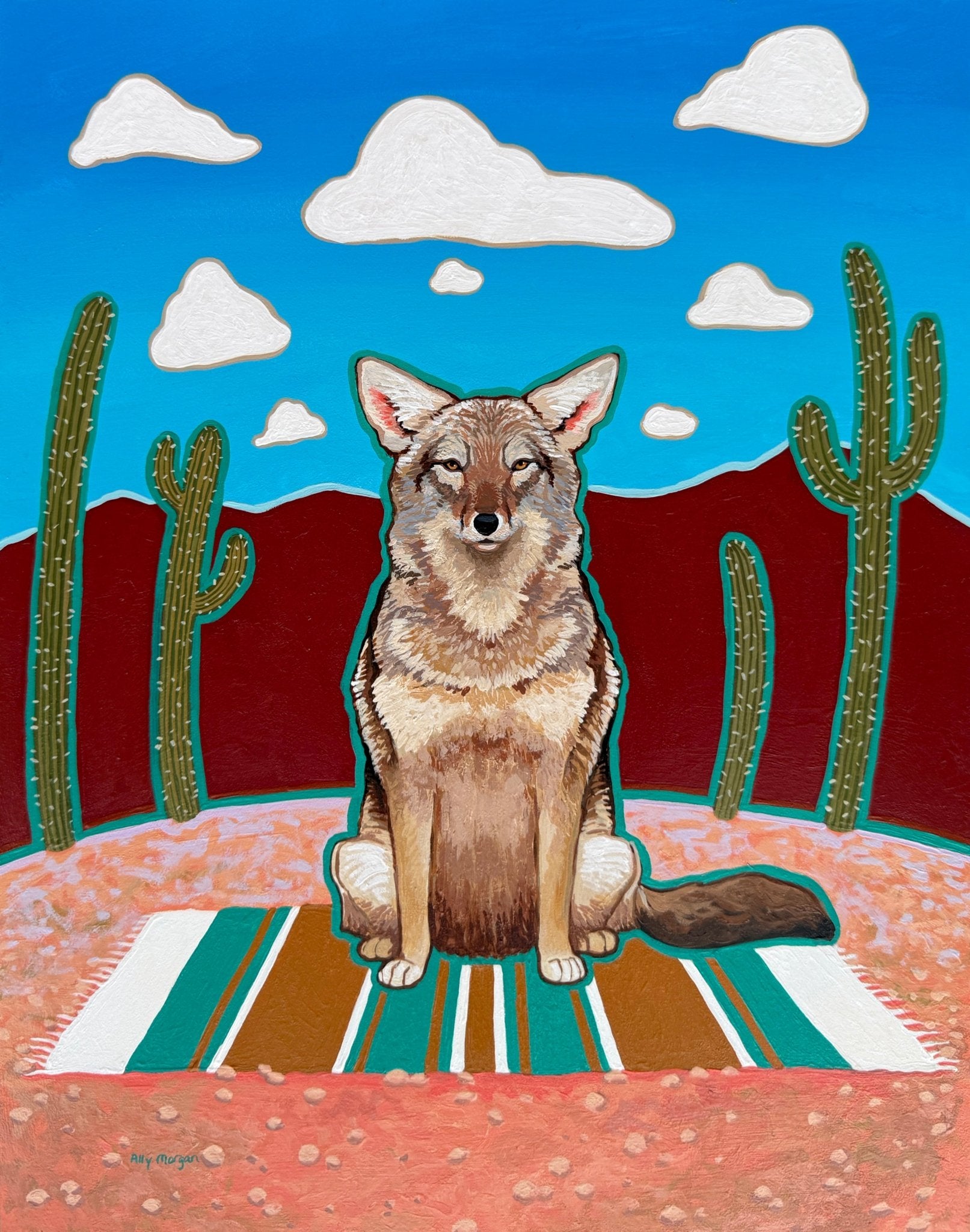 Can You Hear Me?, a Painting by Ally Morgan, presented by Western Gallery