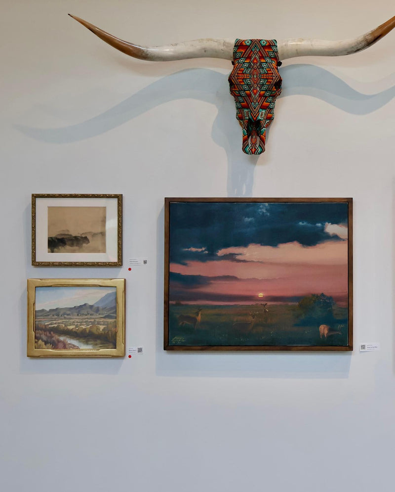 Sunset in the West a Painting by Leslie DeLeon, presented by Western Gallery