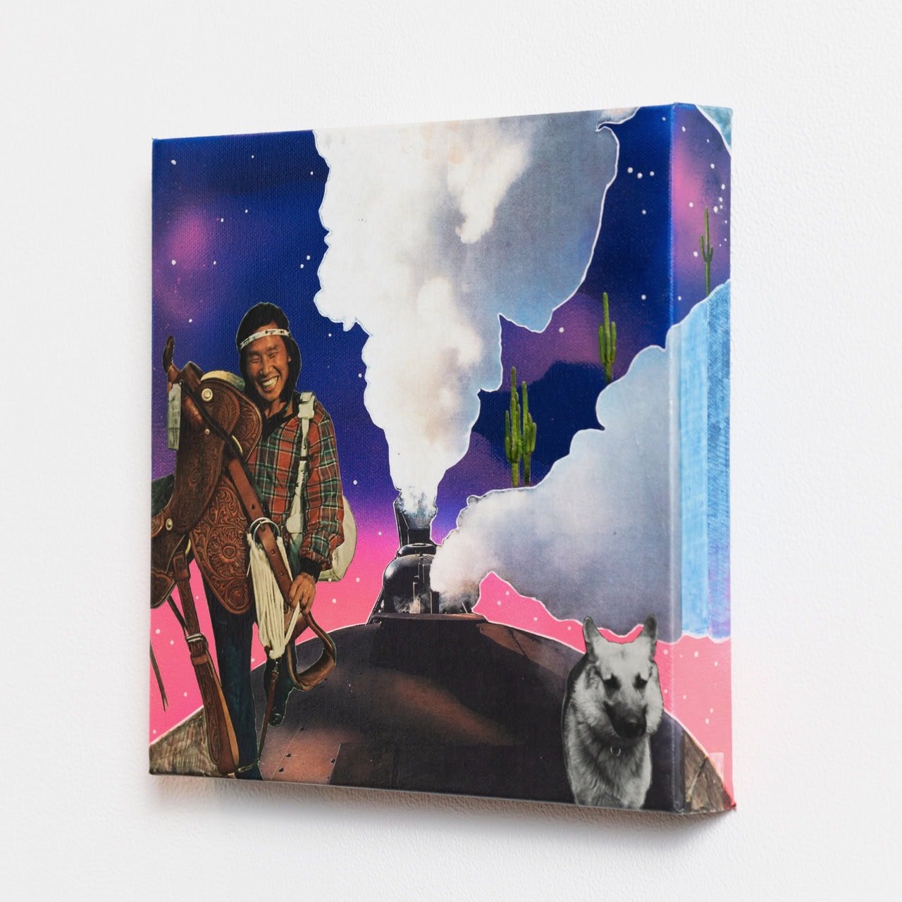 Western Express a Collage by Vanessa Compton, presented by Western Gallery