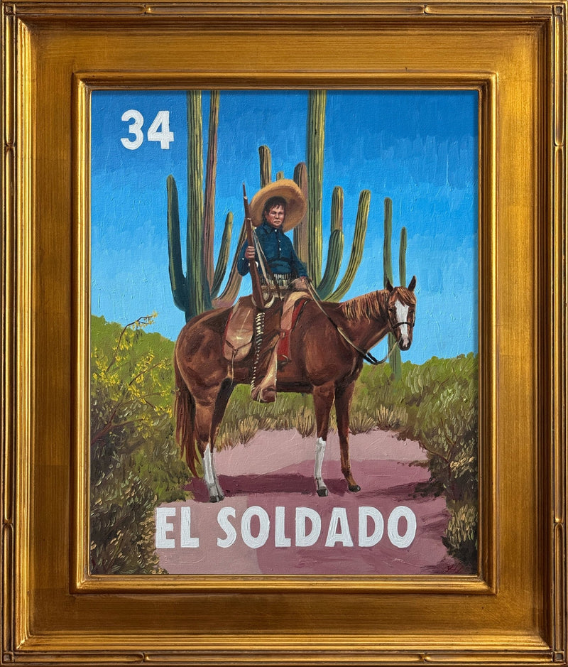 El Soldado (34), a Painting by Leslie De Leon, presented by Western Gallery