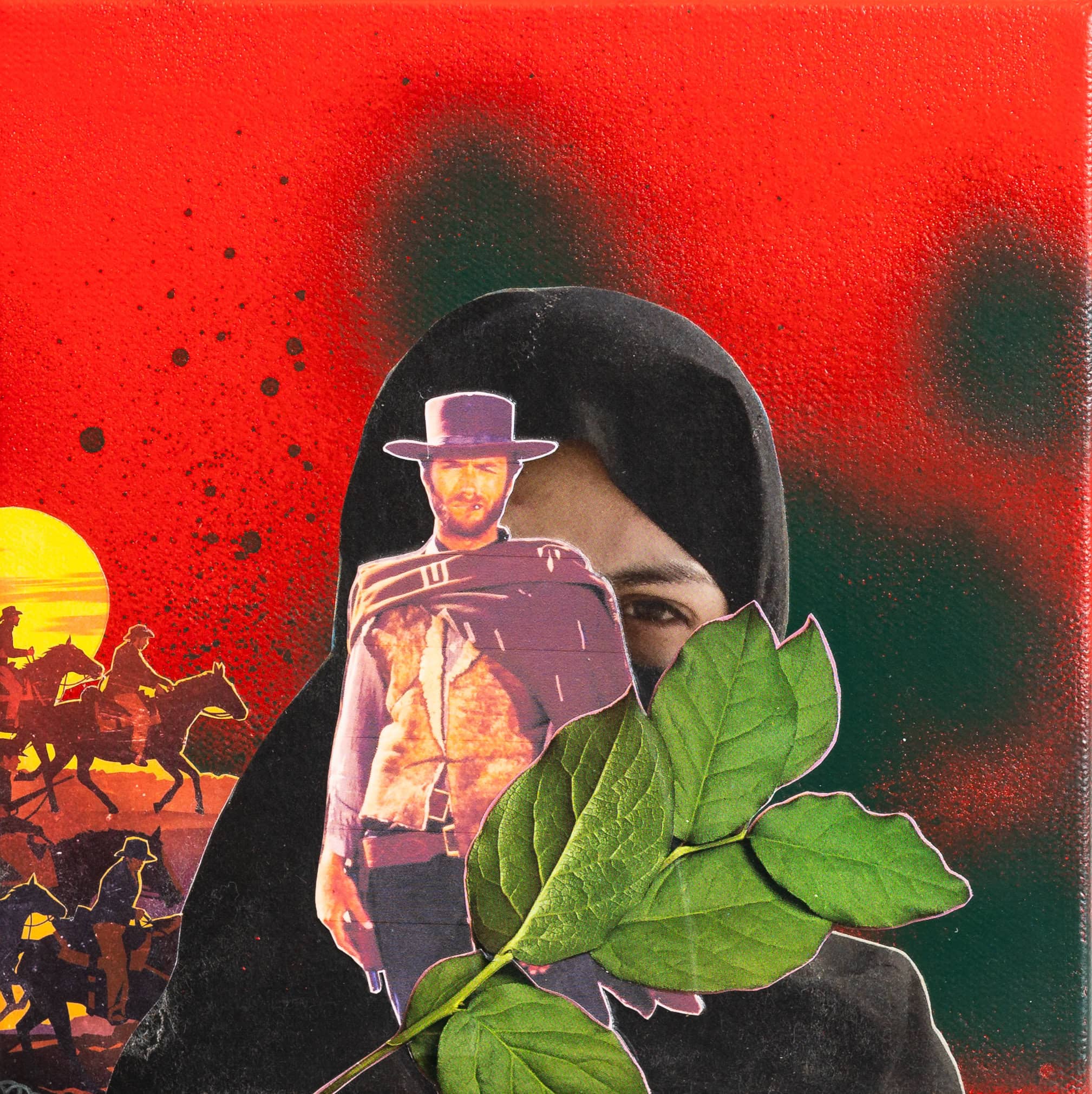 American Prayer a Collage by Vanessa Compton, presented by Western Gallery