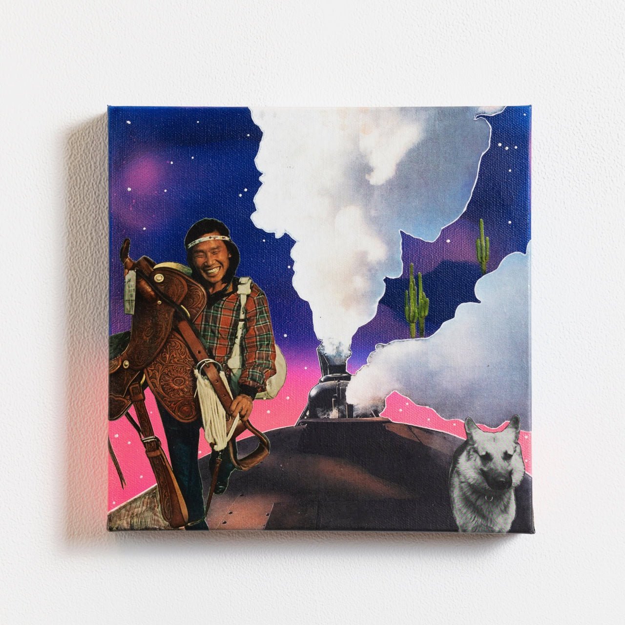 Western Express a Collage by Vanessa Compton, presented by Western Gallery