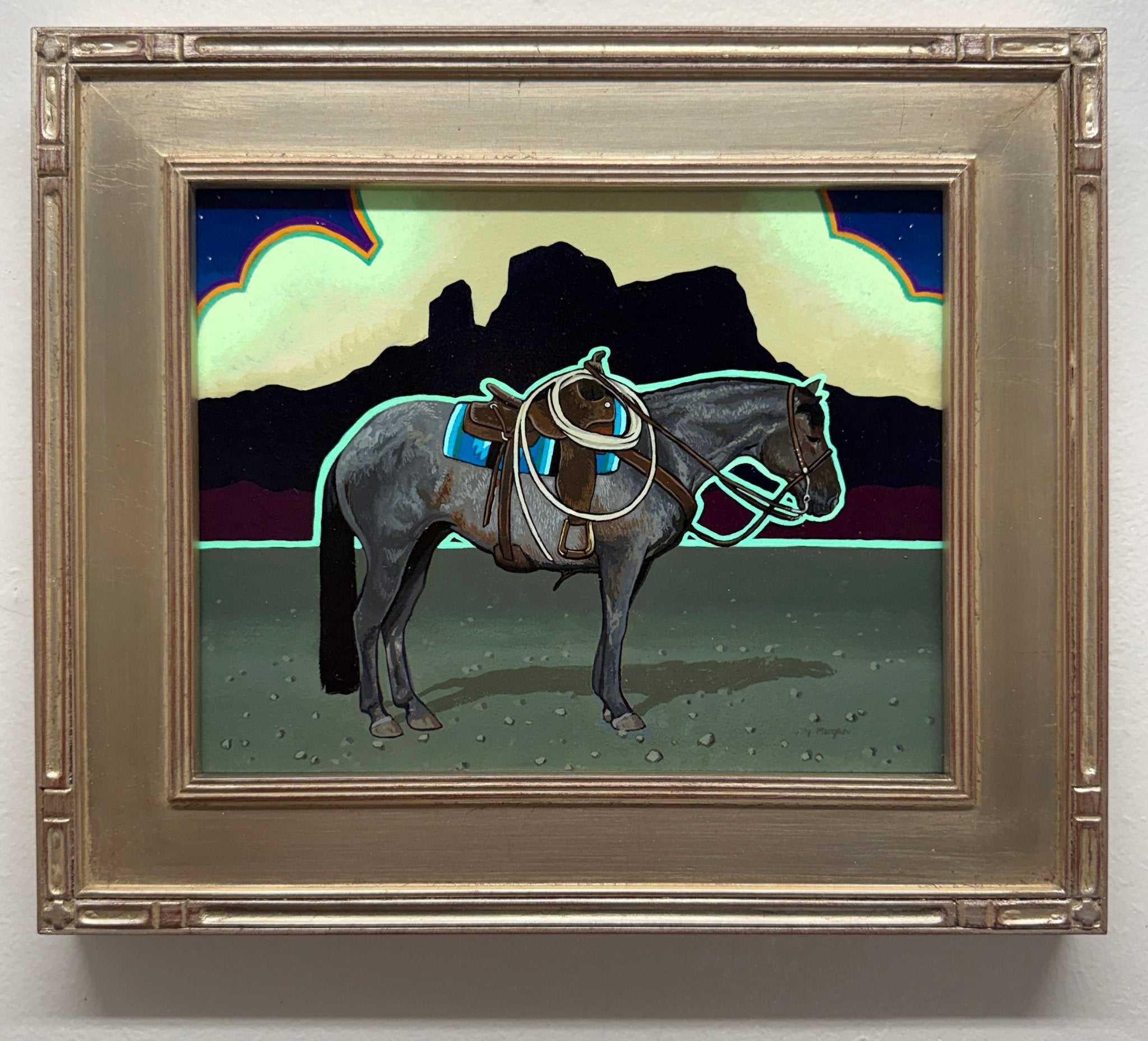 Is It Safer in the Dark?, a Painting by Ally Morgan, presented by Western Gallery