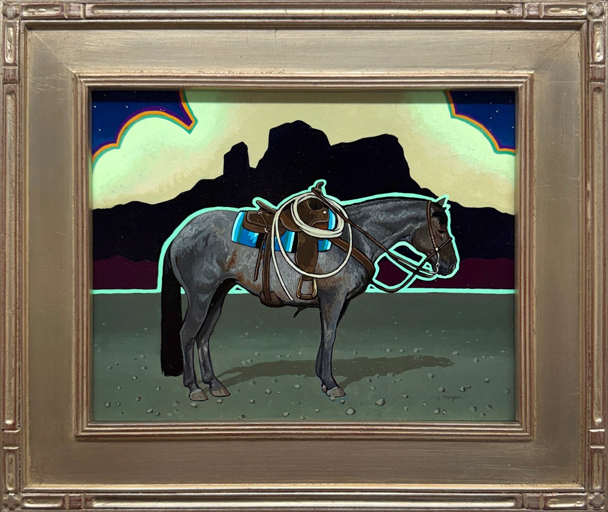 Is It Safer in the Dark?, a Painting by Ally Morgan, presented by Western Gallery