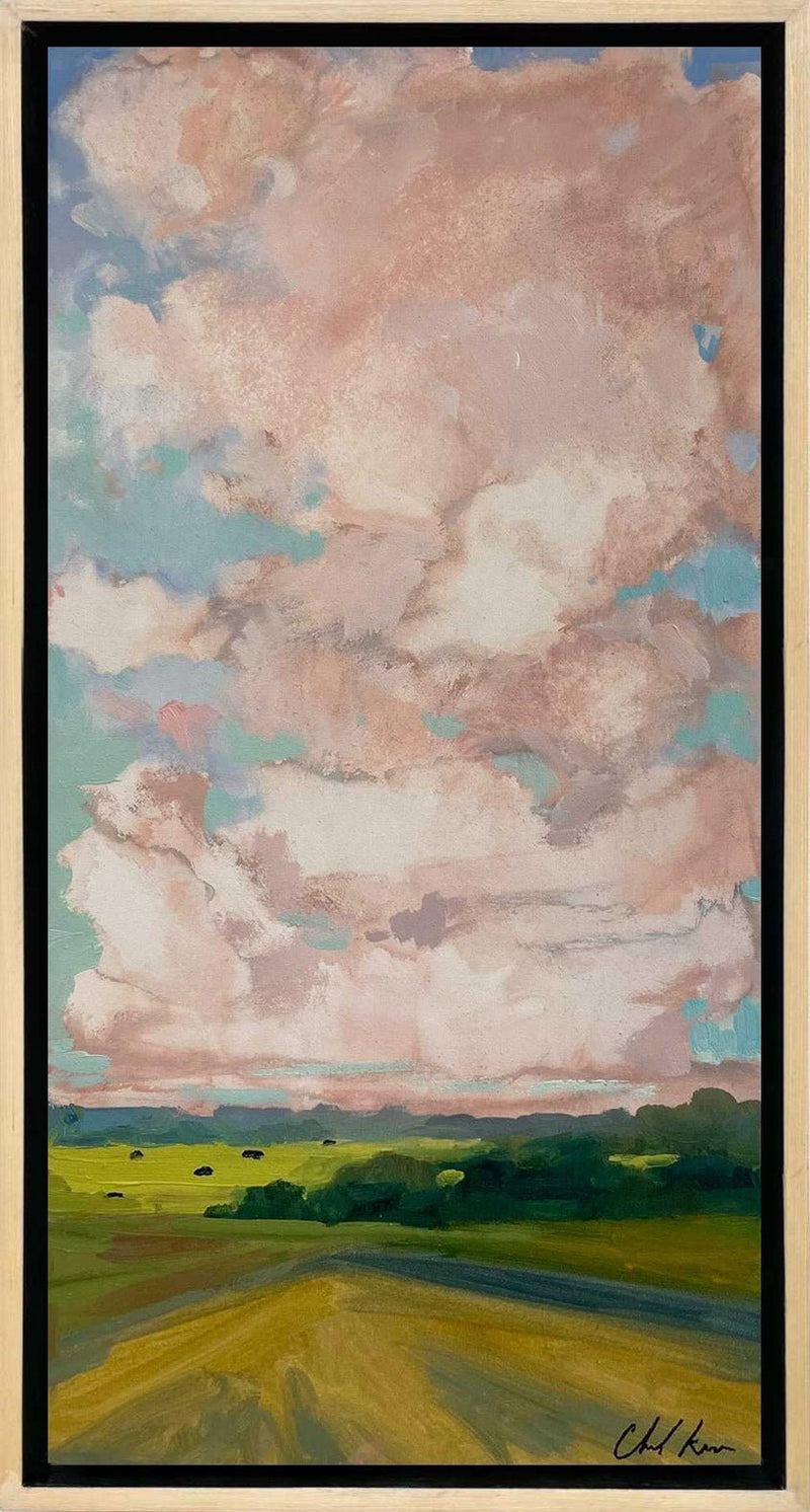 Cattle in the Distance a Painting by Chanel Kreuzer, presented by Western Gallery