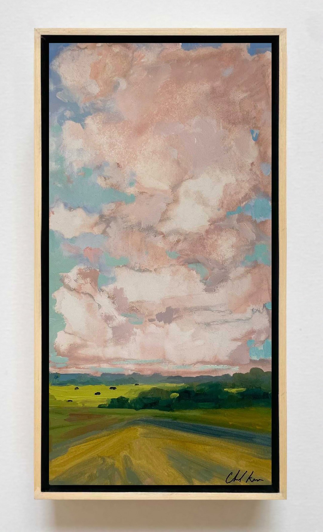 Cattle in the Distance a Painting by Chanel Kreuzer, presented by Western Gallery