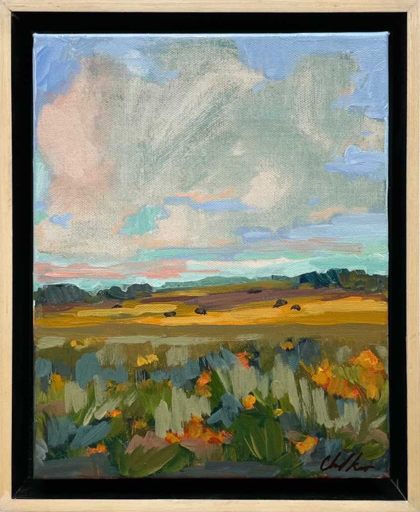 Late Blooms a Painting by Chanel Kreuzer, presented by Western Gallery