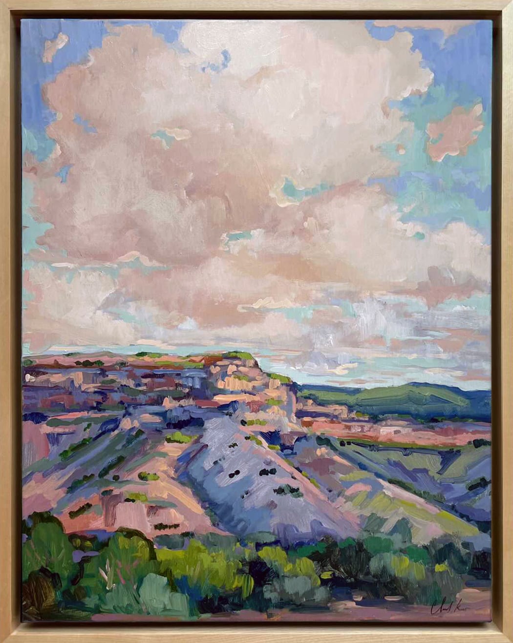 Light Across the Hillside a Painting by Chanel Kreuzer, presented by Western Gallery