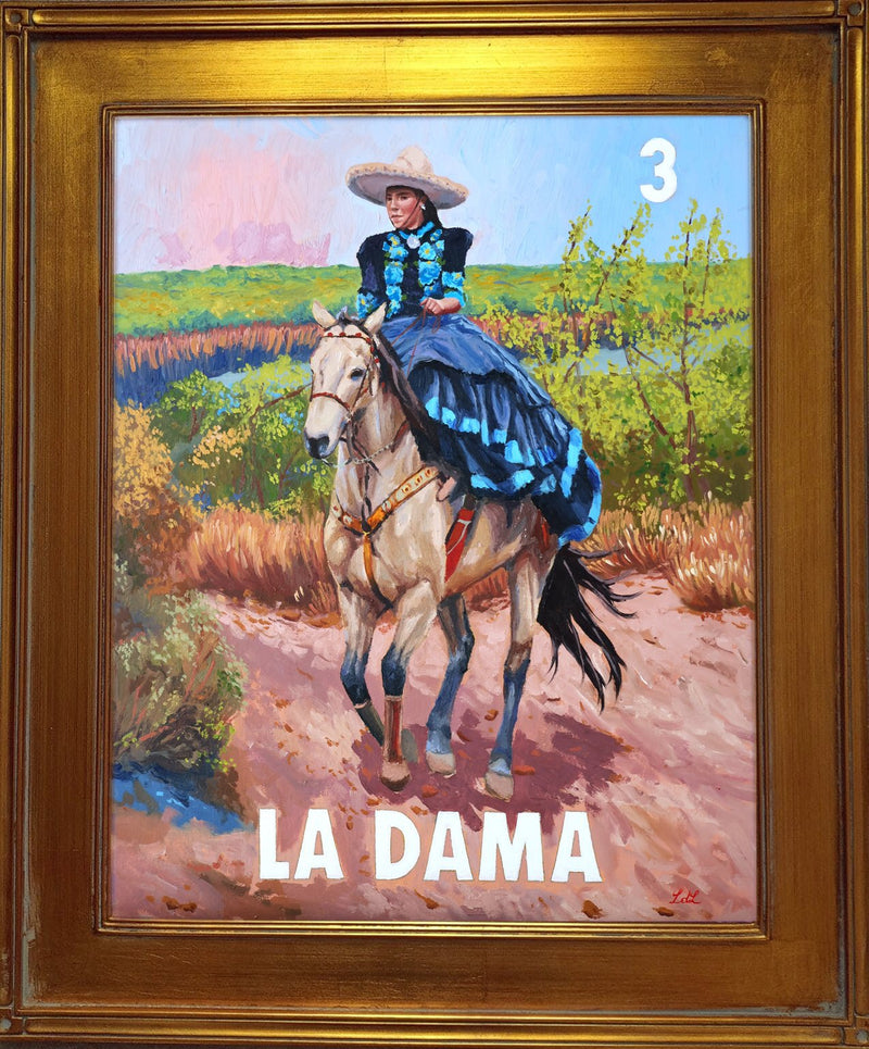 La Dama (3), a Painting by Leslie De Leon, presented by Western Gallery