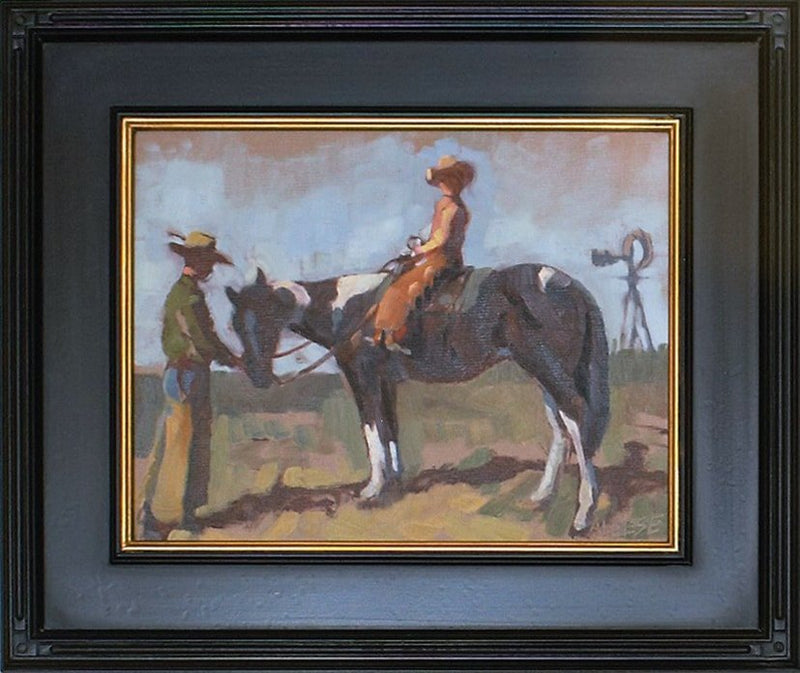 Grace and Taco a Painting by Alice Leese, presented by Western Gallery