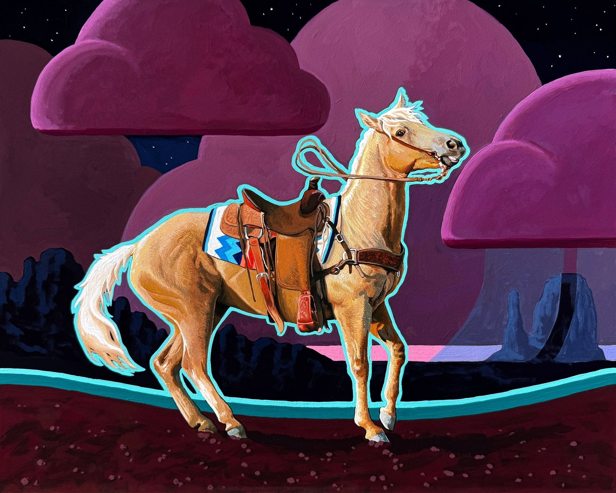 Poltergeist, a Painting by Ally Morgan, presented by Western Gallery