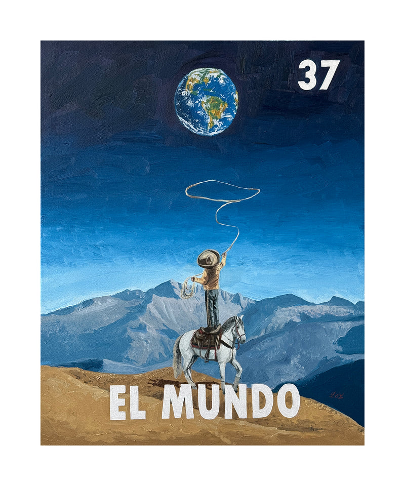 El Mundo (37) Fine Art Print, a Print by Leslie De Leon, presented by Western Gallery