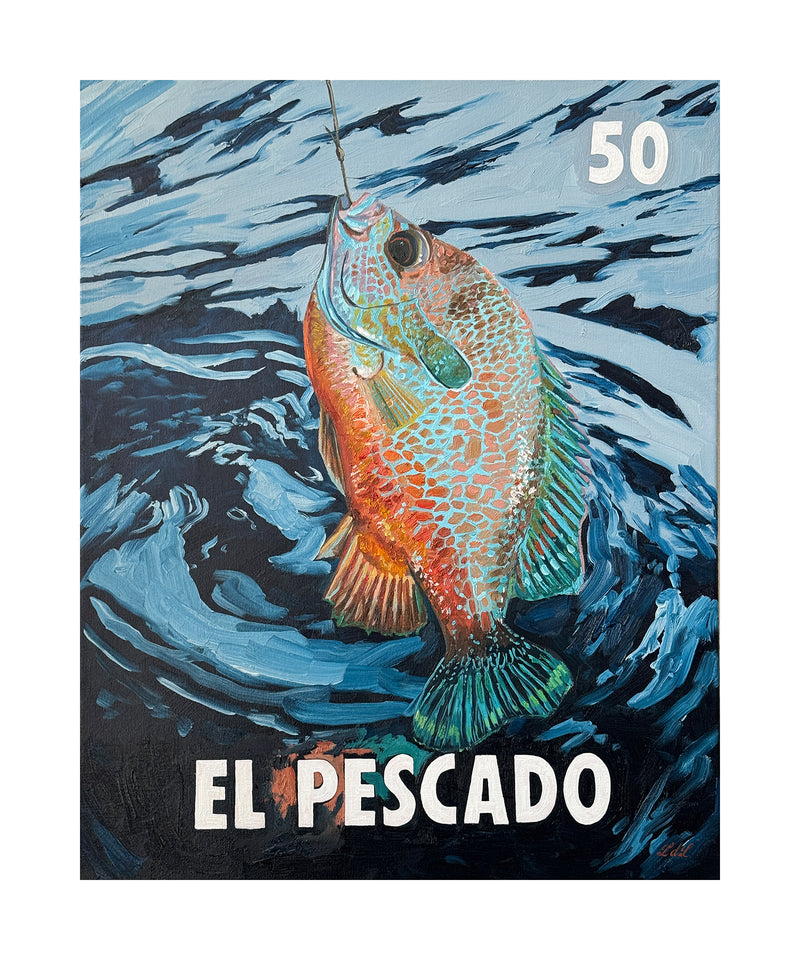 El Pescado (50) Fine Art Print, a Print by Leslie De Leon, presented by Western Gallery