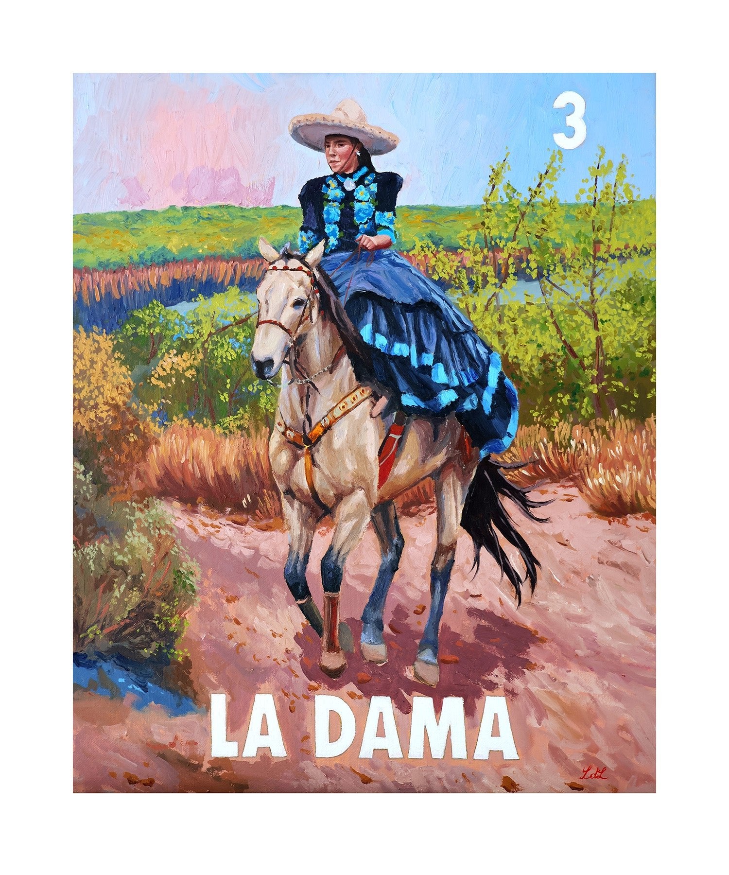 La Dama (3) Fine Art Print, a Print by Leslie De Leon, presented by Western Gallery