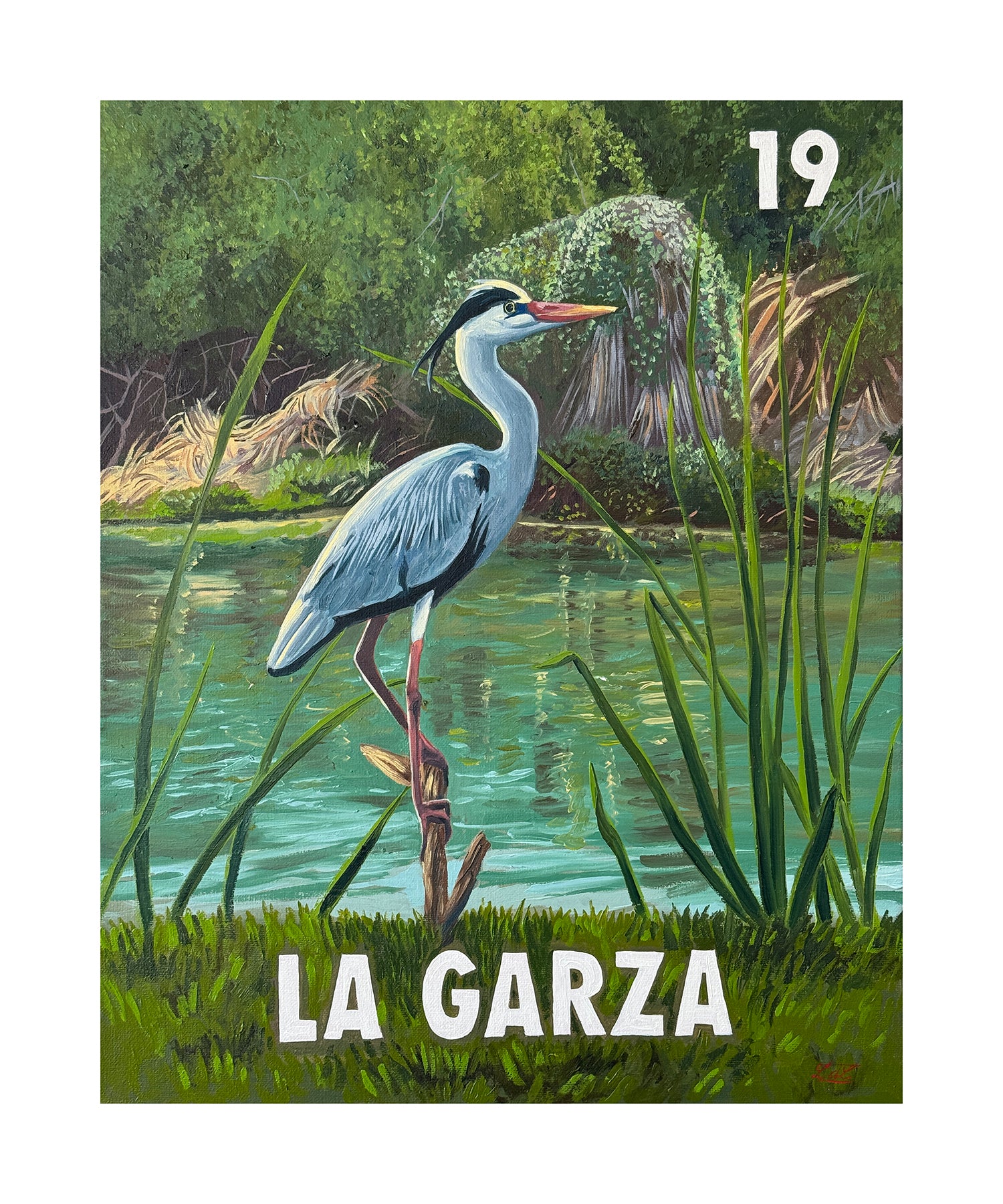 La Garza (19) Fine Art Print, a Print by Leslie De Leon, presented by Western Gallery