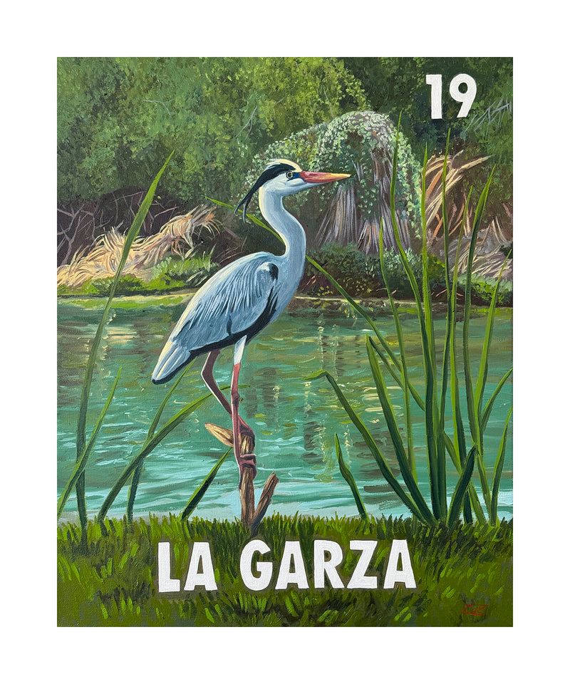 La Garza (19) Fine Art Print, a Print by Leslie De Leon, presented by Western Gallery
