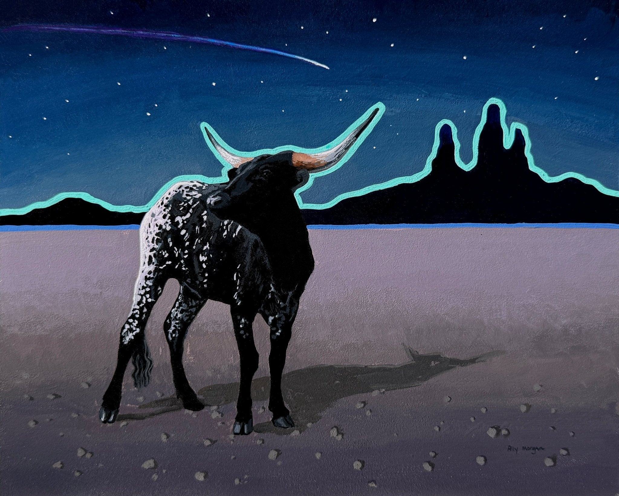 Sing My Elegy, a Painting by Ally Morgan, presented by Western Gallery