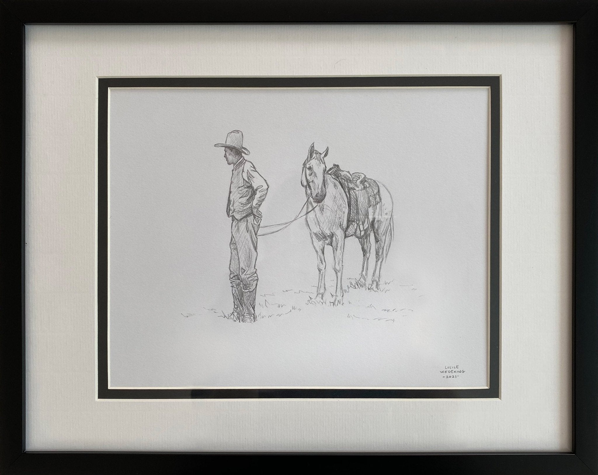 Lookin' Things Over a Drawing by Lucile Wedeking, presented by Western Gallery