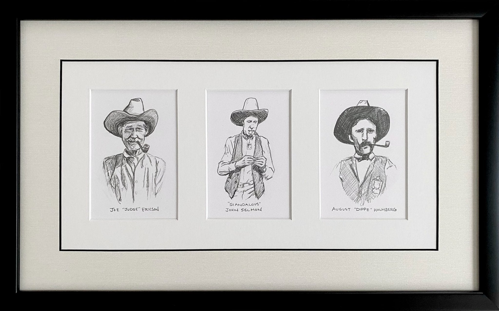 Smoking Section a Drawing by Lucile Wedeking, presented by Western Gallery