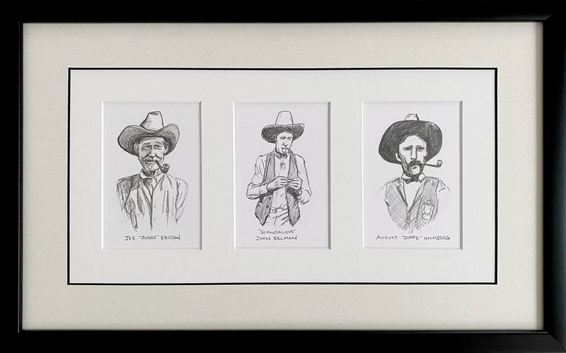 Smoking Section a Drawing by Lucile Wedeking, presented by Western Gallery