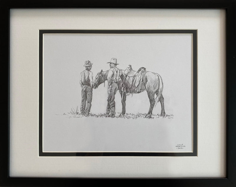 Yessir a Drawing by Lucile Wedeking, presented by Western Gallery