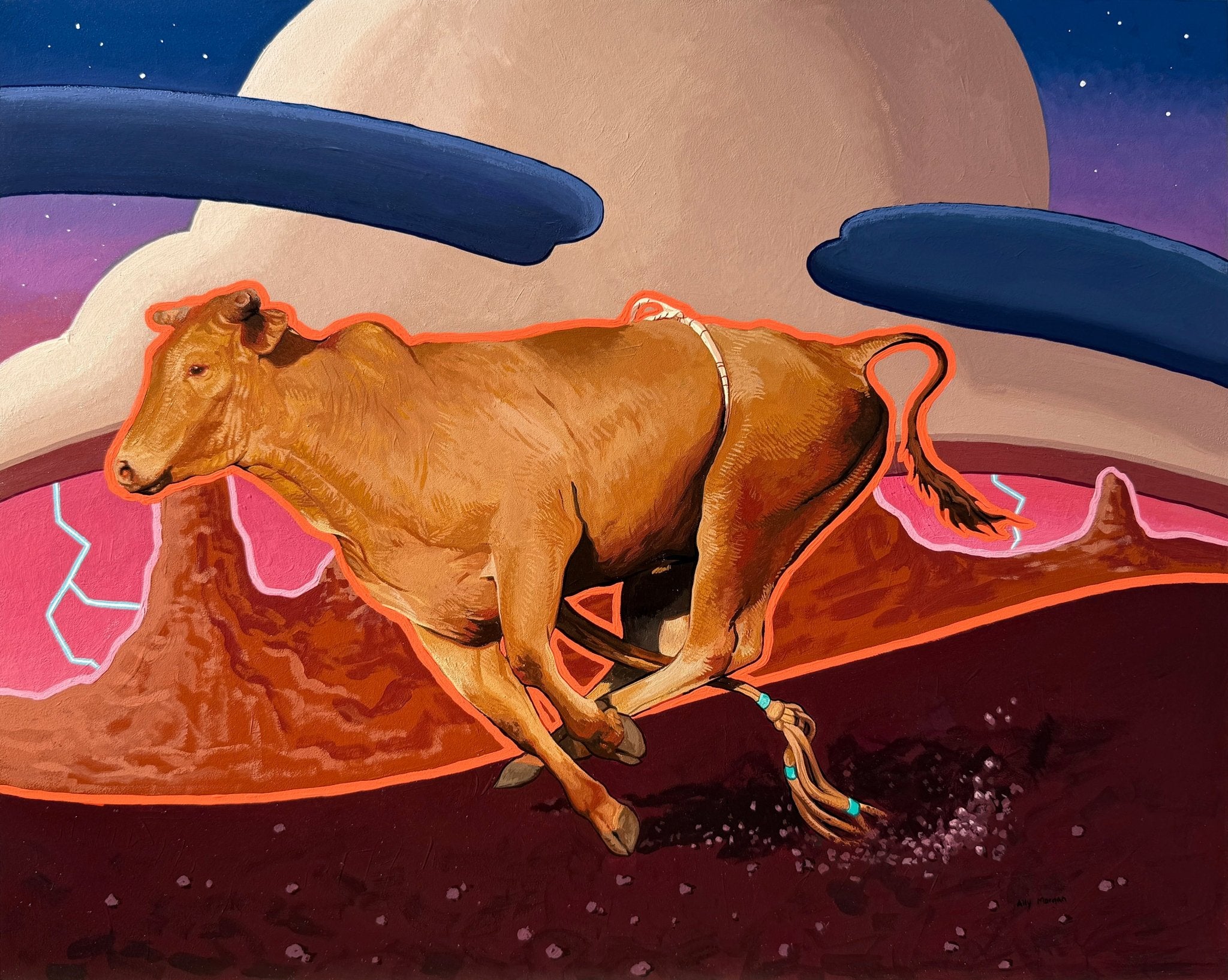 When Thunder Has Memory, a Painting by Ally Morgan, presented by Western Gallery